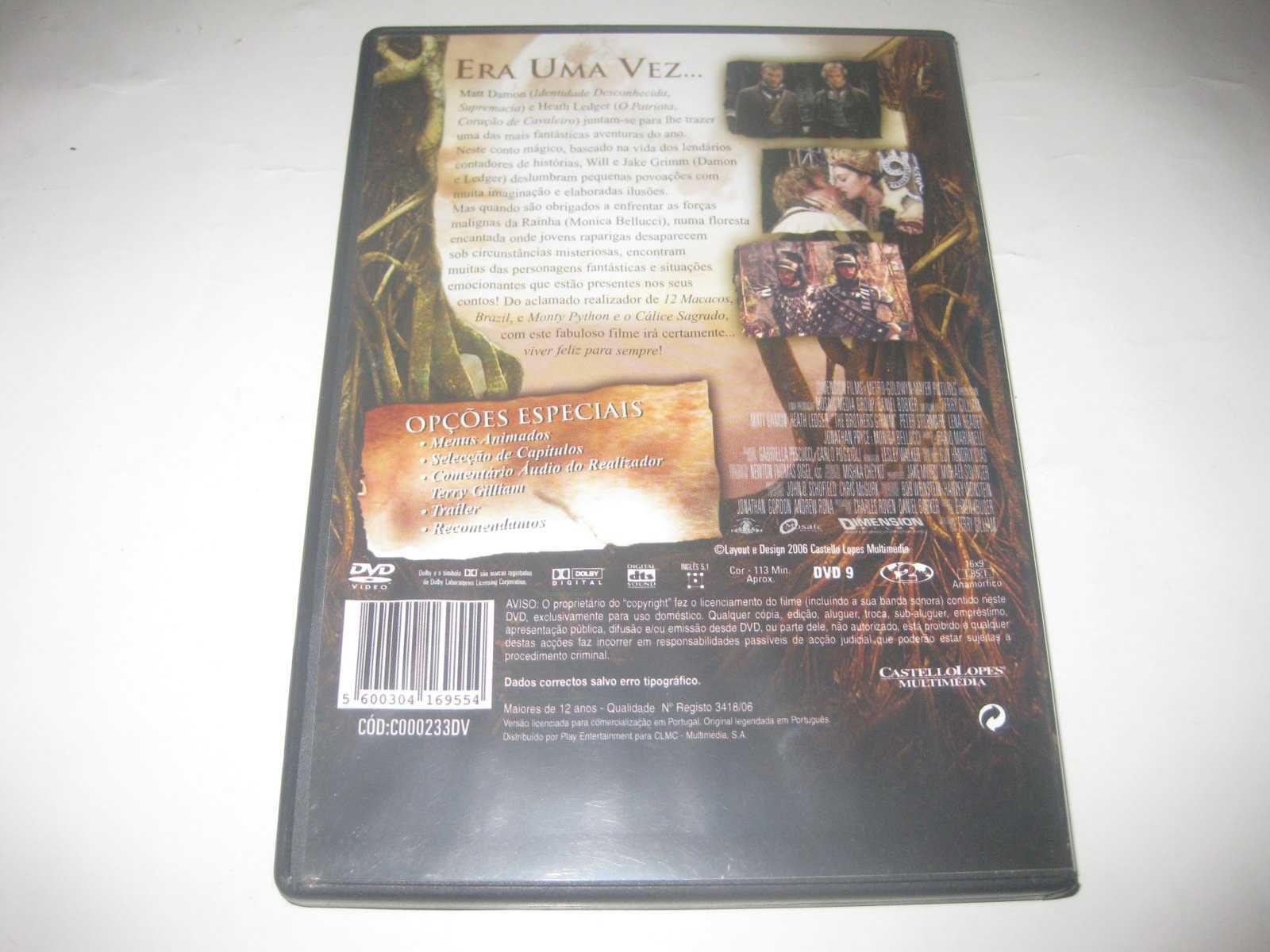 DVD "Os Irmãos Grimm" com Matt Damon