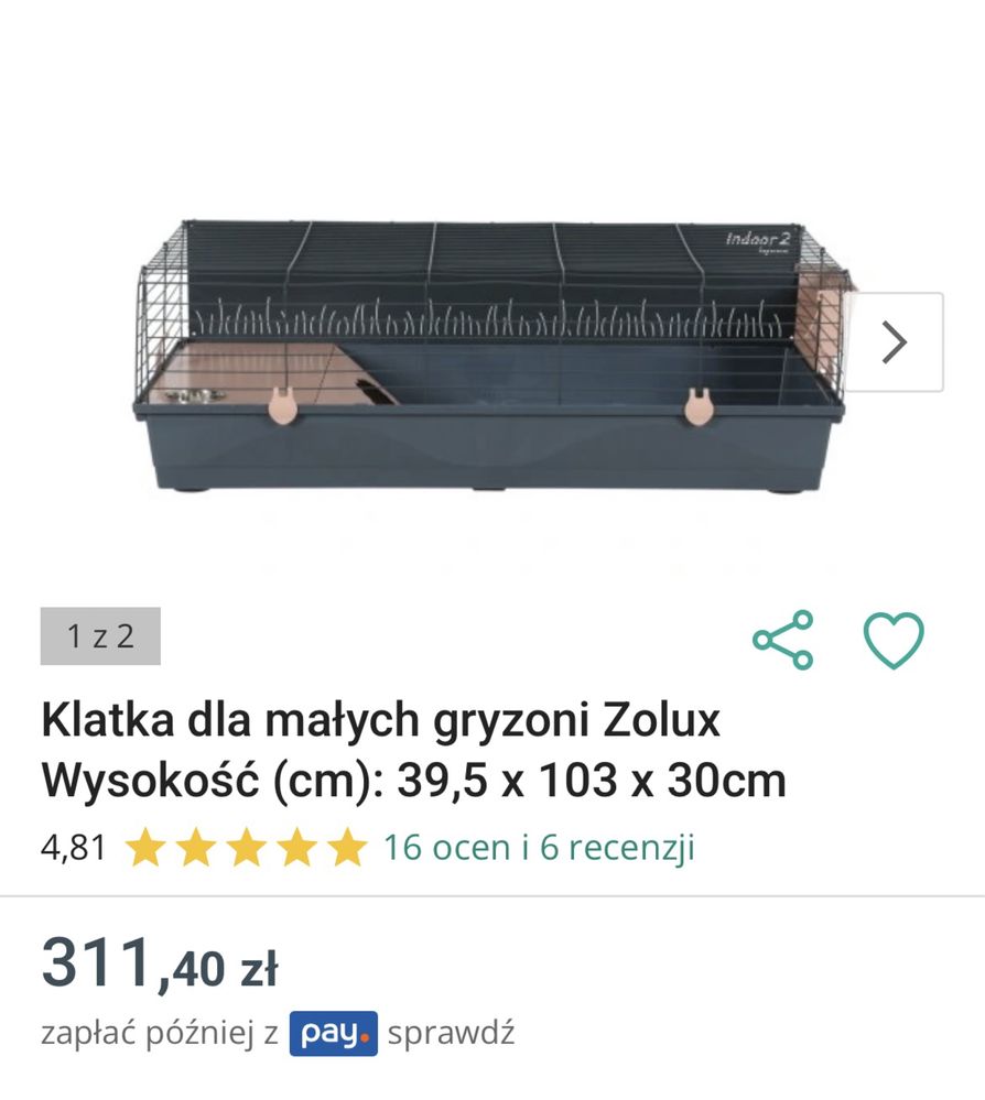 Sprzedam klatke + akcesoria dla gryzoni