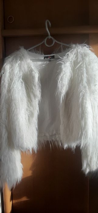 Śliczne Futerko ślub i inne okazję Beauty nażutka bolerko r 38 Daisy
