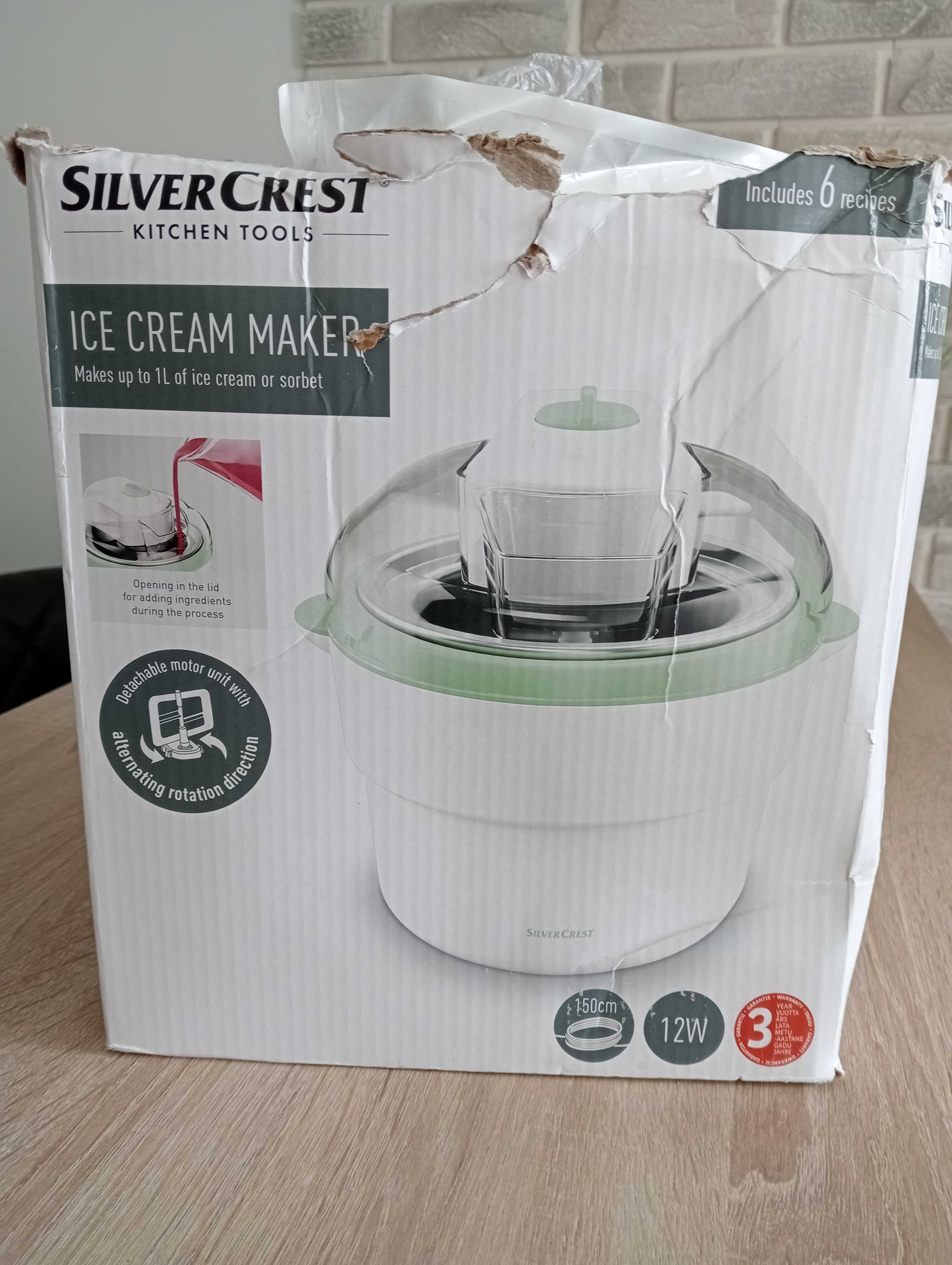 Maszyna do lodów Silver Crest 1L ice cream maker urządzenie nowe