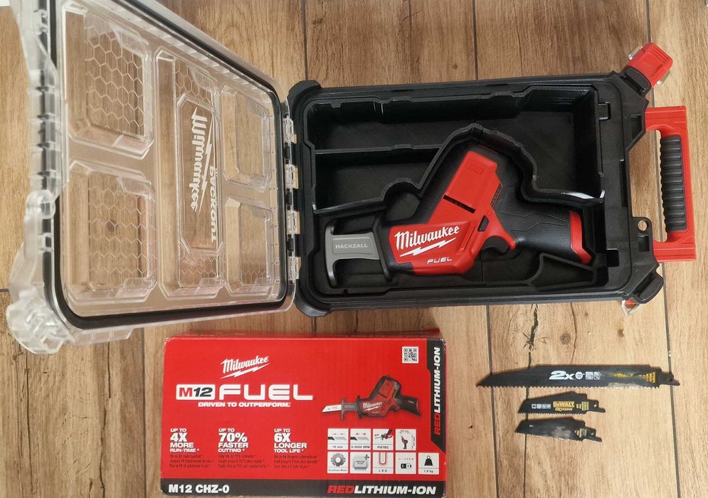 ZESTAW Milwaukee M12 CHZ-0 piła szablasta  hackzall akumulatorowa 12V