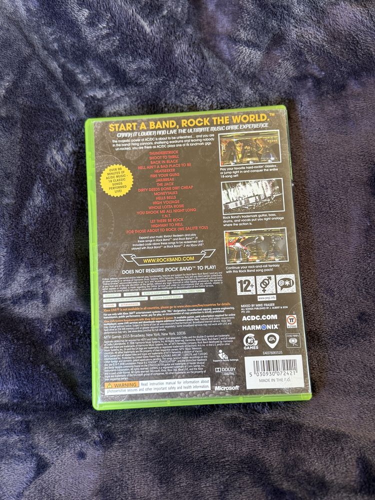 Rock Band AC DC Xbox 360