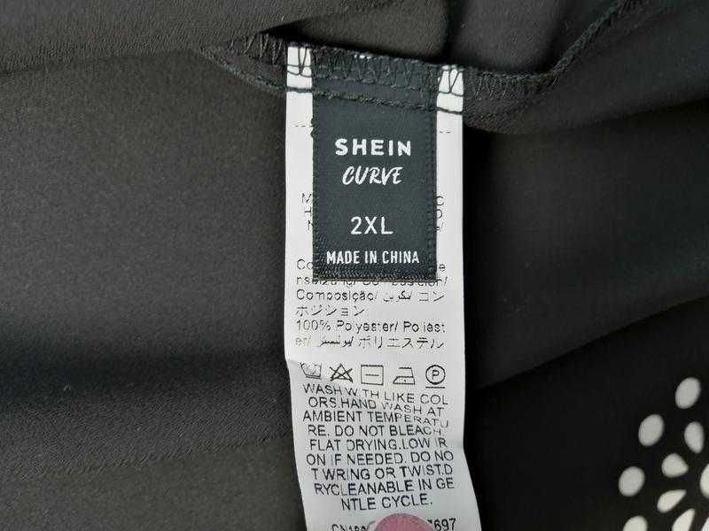 Шифоновая черная пляжная туника парео