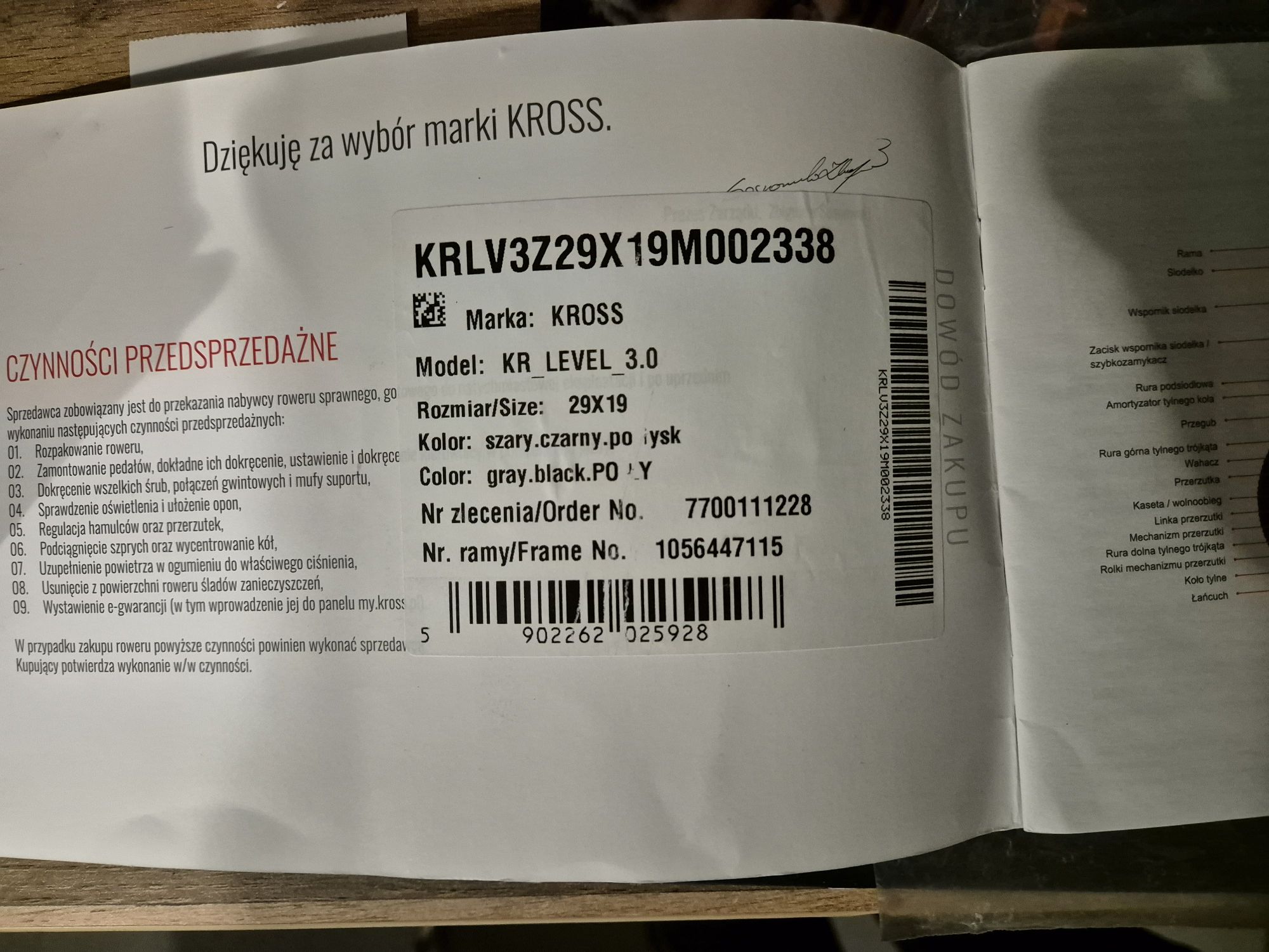 Rower Kross Level 3.0 stan bardzo dobry rama L,koła 29'