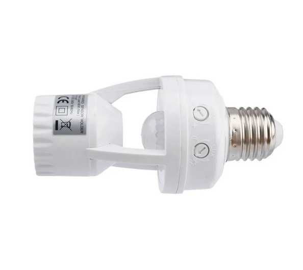 AC100-240V czujnik ruchu na podczerwień PIR sensor E27 adapter