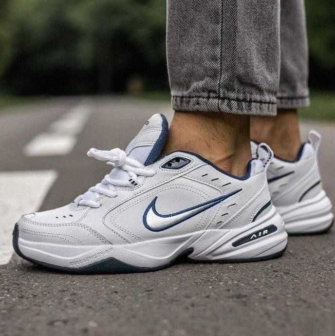 Кроссовки Nike Air Monarch IV White Navy 37-45 найк аир Новинка