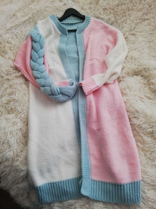 sweter Sempre Alpaka Wełna długi sweter Sempre Alpaka Oversize