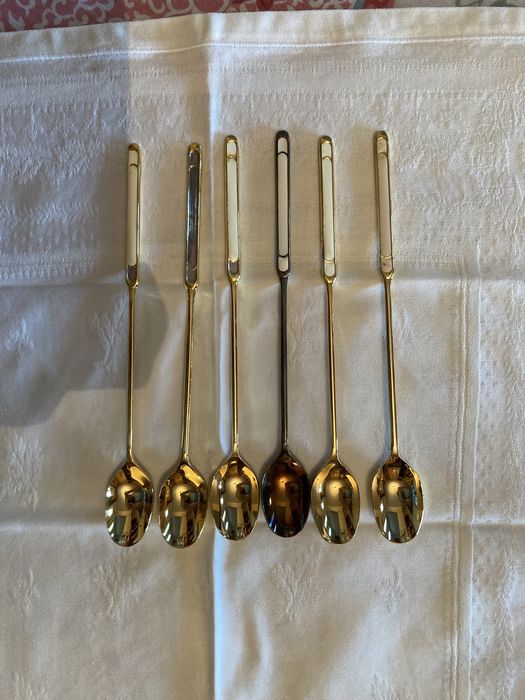 Conjunto de colheres de cocktail dos anos 60