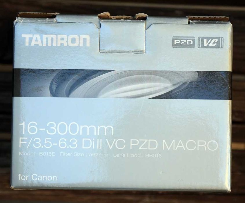 Tamron 16-300mm f3.5-6.3 Di II VC PZD macro para Canon