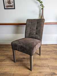 Krzesło sztruksowe dąb