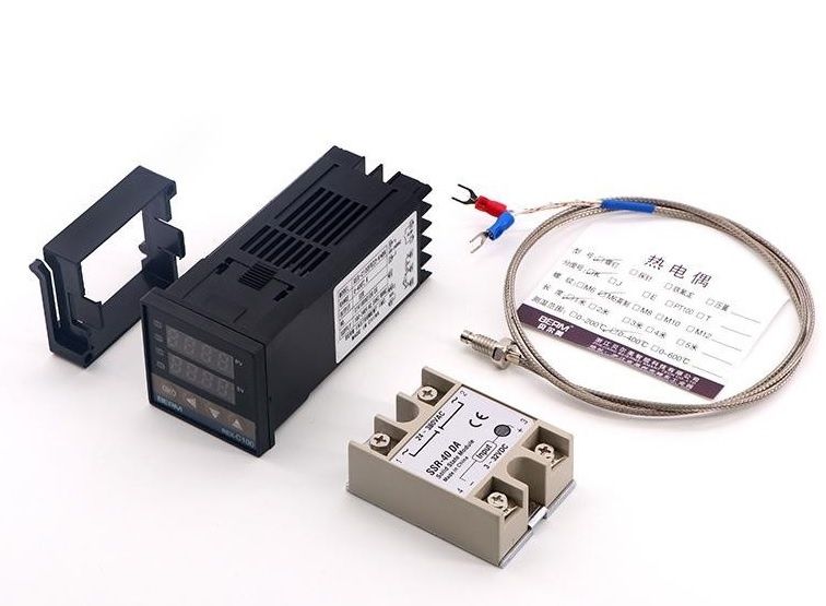 PID-регулятор REX-C100 SSR +реле+термопара