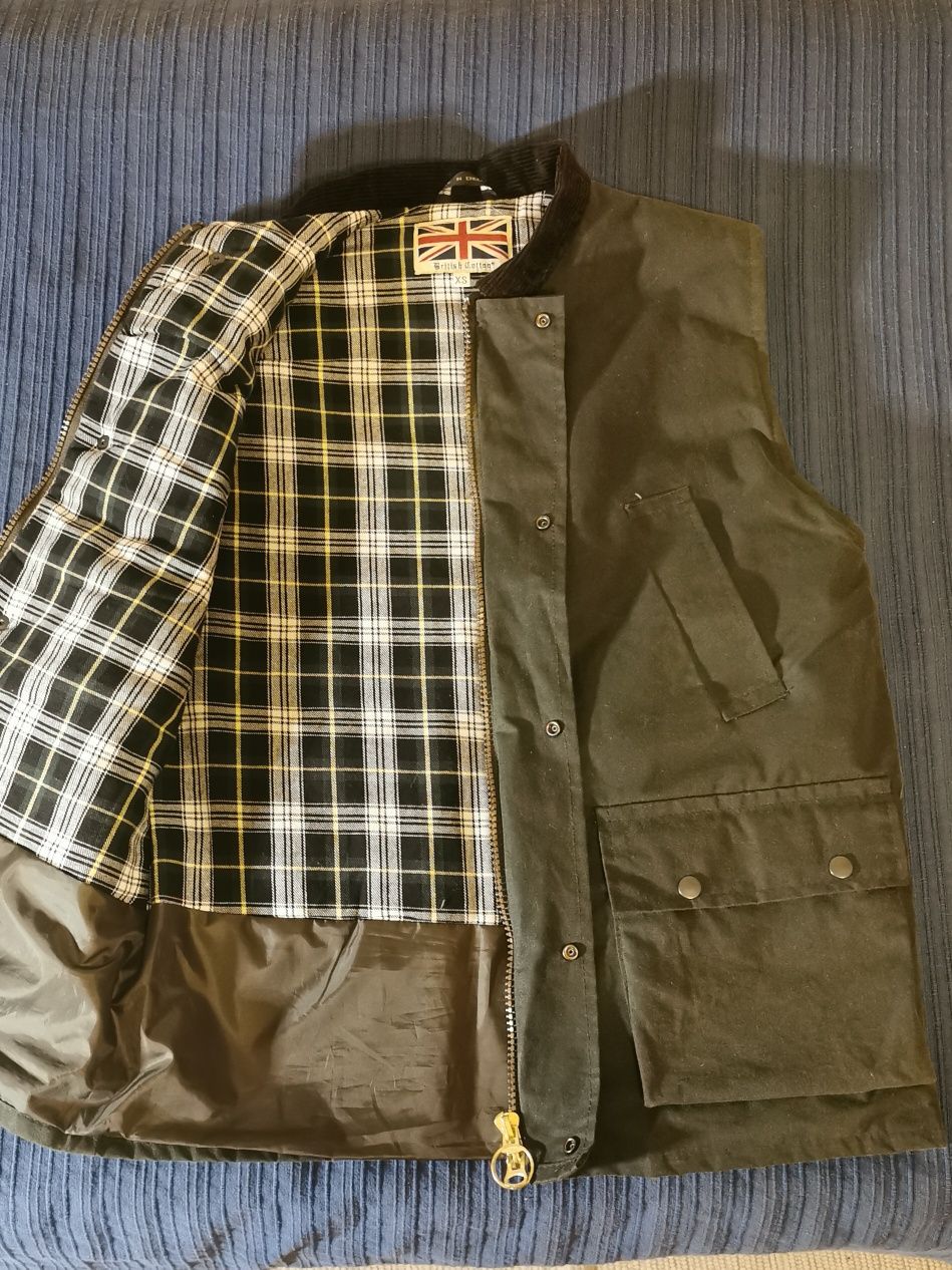 Colete Encebado British Cotton para caça