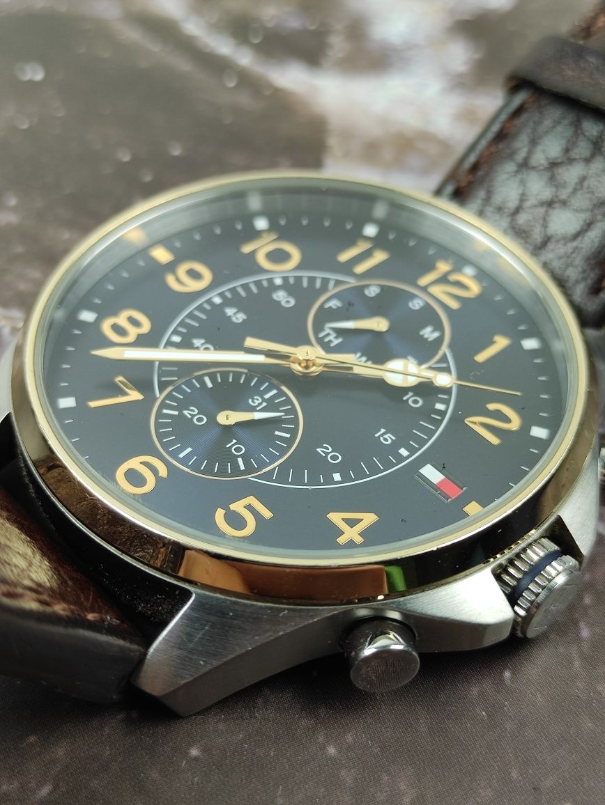 Zegarek na rękę Tommy Hilfiger Dean | elegancki, duża tarcza