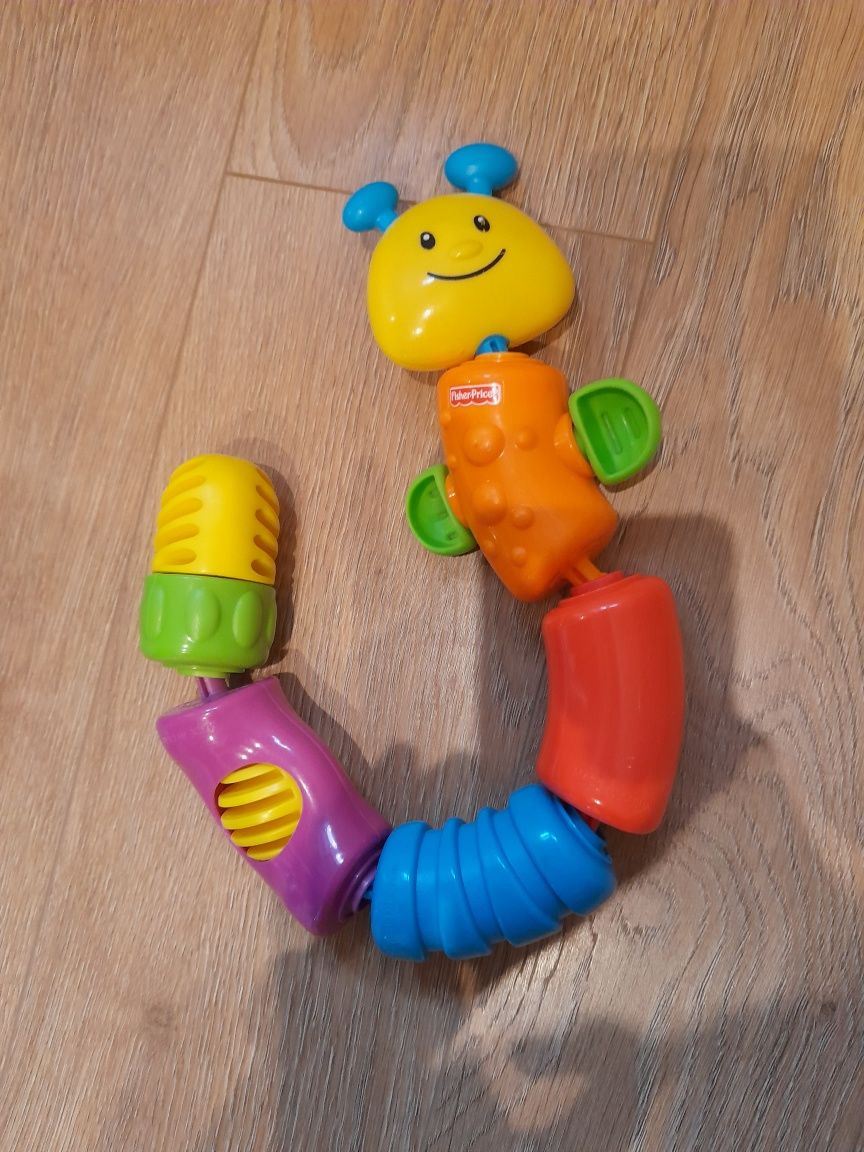 Gąsienica zabawka edukacyjna układanka Fisher Price