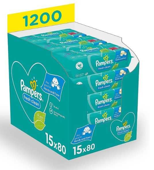 Pampers Fresh Clean Chusteczki Dla Niemowląt 1200