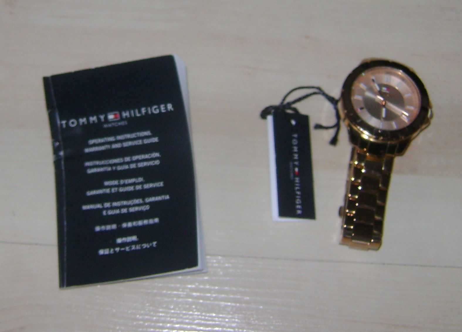 TOMMY HILFIGER oryginalny zegarek złoty