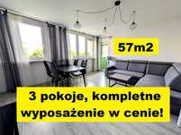 Mieszkanie 3 pok. balkon, 57m2, Os. Przylesie, Lubin