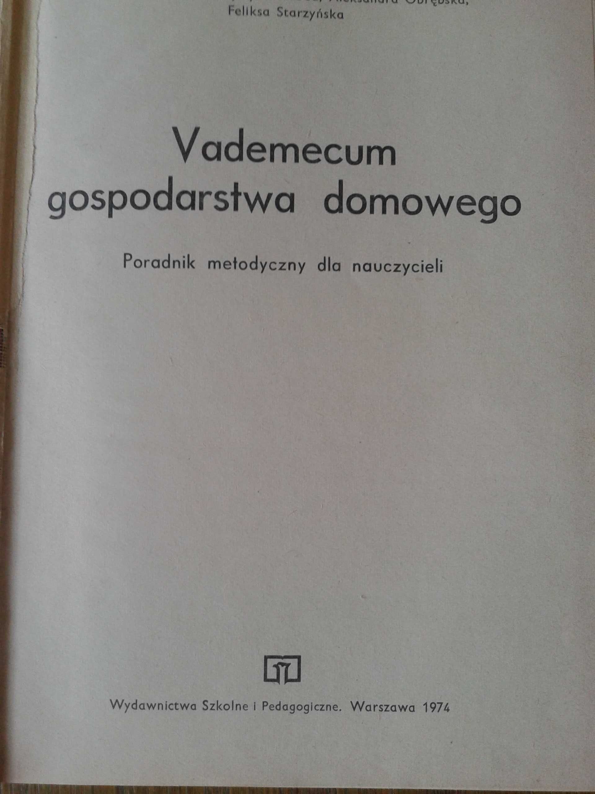 Książka Vademecum gospodarstwa domowego