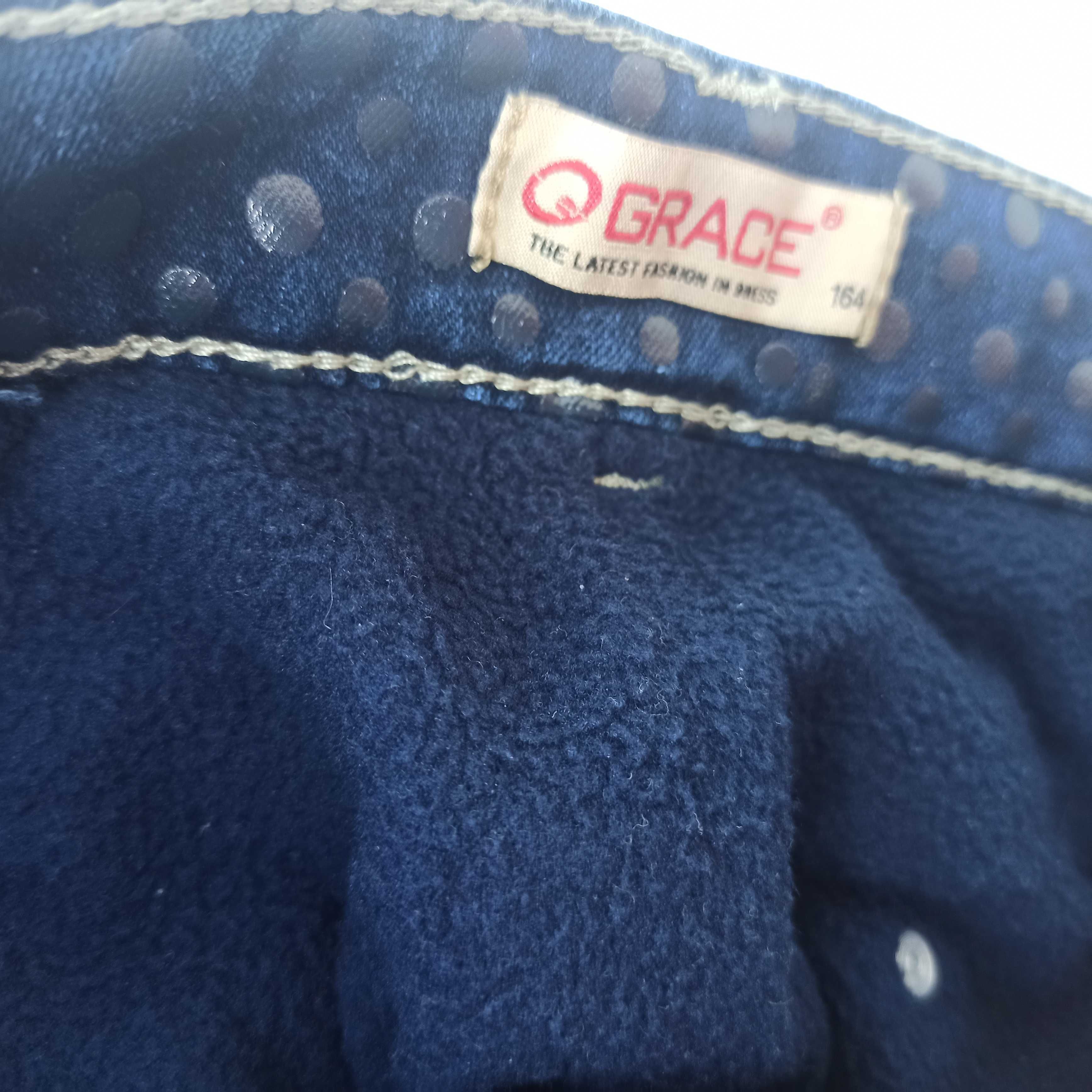 Нові утеплені на флісі підліткові джинси  GRACE р.164