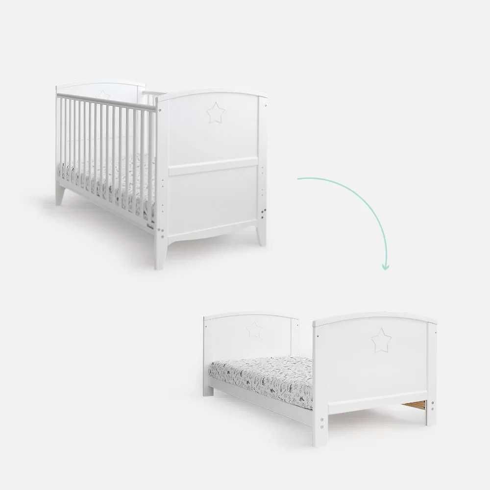 Łóżeczko dziecięce Woodies Starlight Cot Bed 140 × 70 cm – 2 w 1