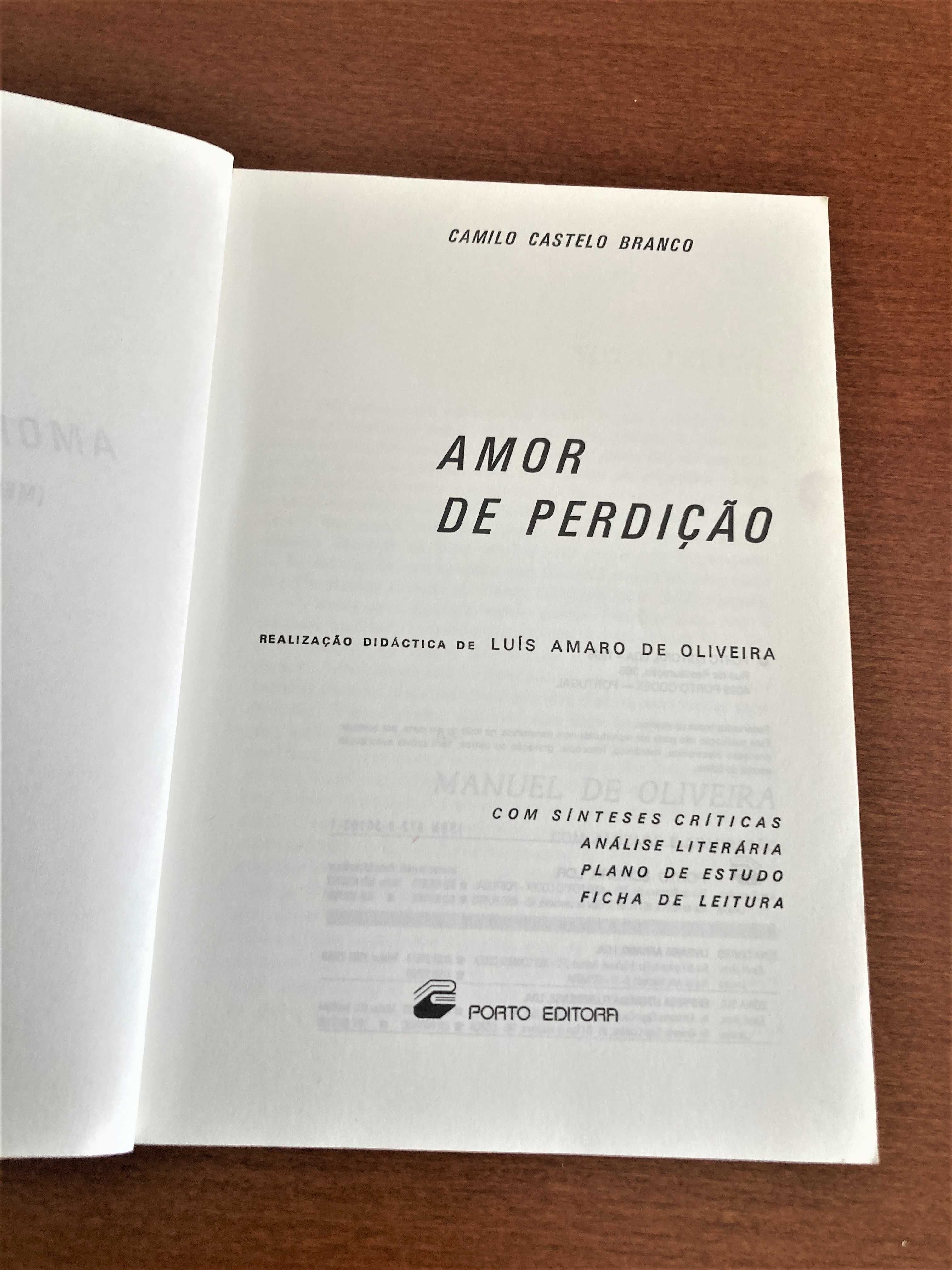 Amor de Perdição de Camilo Castelo Branco