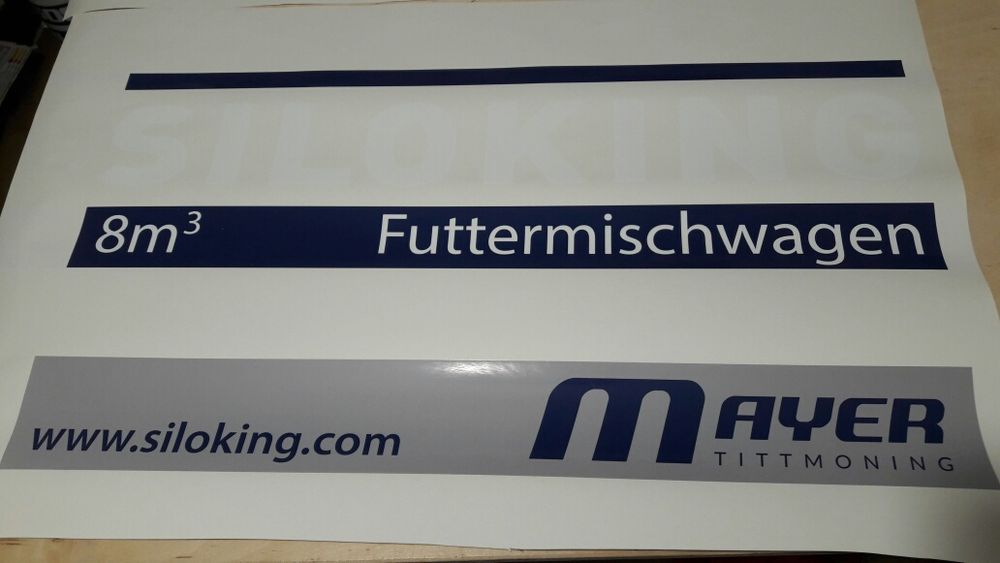 Naklejki wóz paszowy siloking kuhn strautmann seko