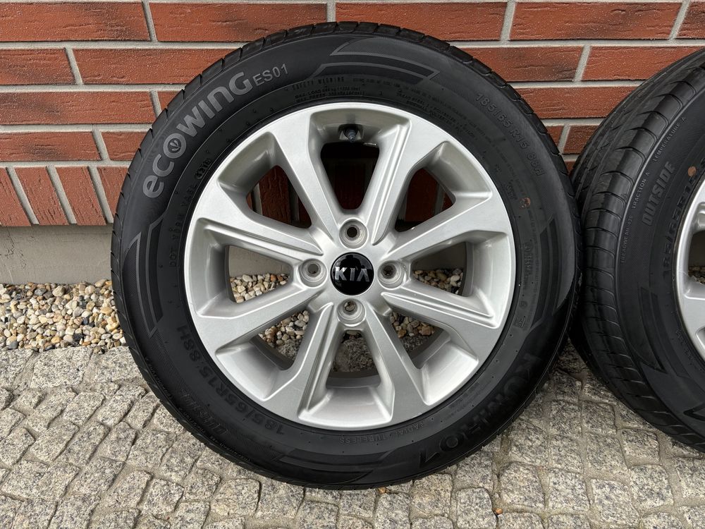 Koła Kia Stonic 4x100 6Jx15 ET46 185/65 R15 Kumho Ecowing Hyundai