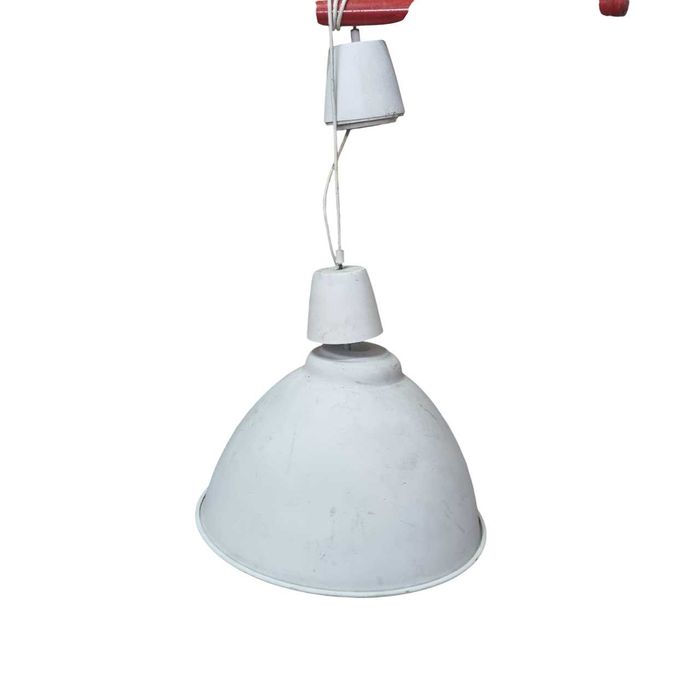 Candeeiro de tecto em chapa IKEA Branco + Abat Jour Preto