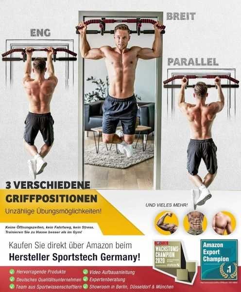 SPORTSTECH KS600 Drążek do podciągania crossfitu i treningu siłowego