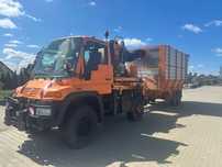 Mercedes-Benz UNIMOG  Mercedes Unimog U 400 ciągnik rolniczy + mulczer +przyczepa