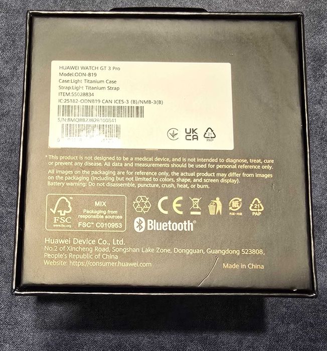 HUAWEI WATCH GT 3 Pro Titanium szafir, tytan, do 14 dni na baterii