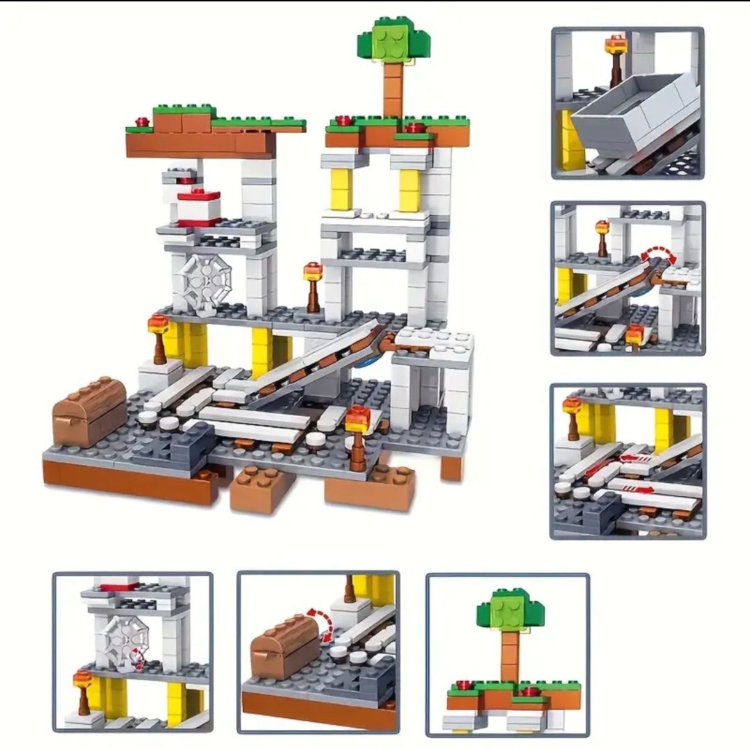 Конструктор Майнкрафт Шахта, Minecraft Lego Будівництво, лего my world