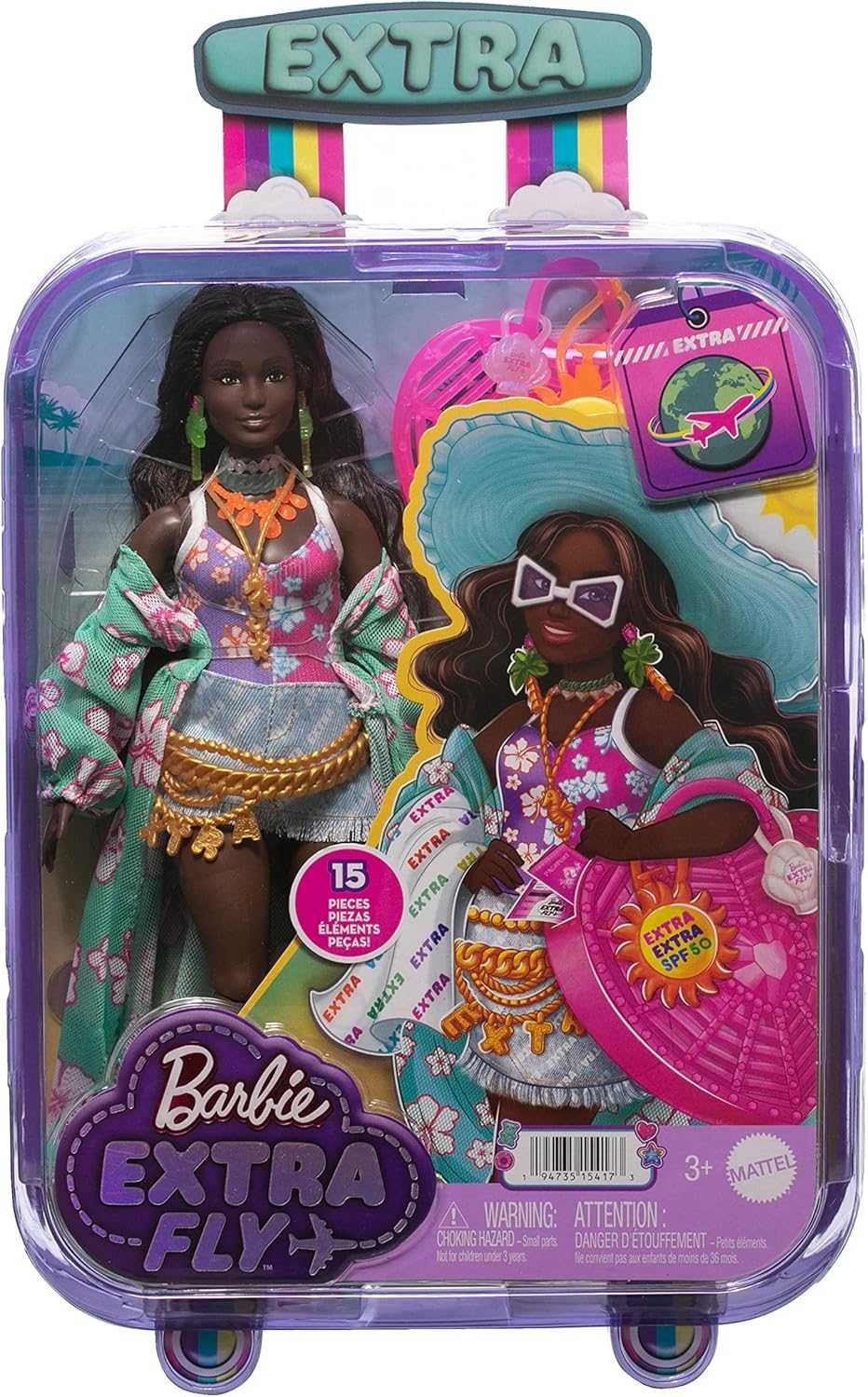 Барби Экстра Флай Отдых на пляже Barbie Extra Fly Travel Beach HPB14