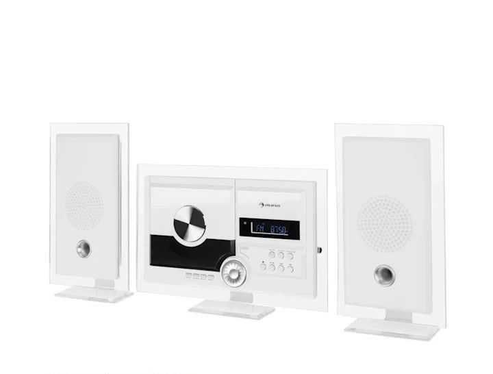 Стерео Sonic DAB+ Стереосистема, DAB+, CD-плеєр, USB, BT, Білий