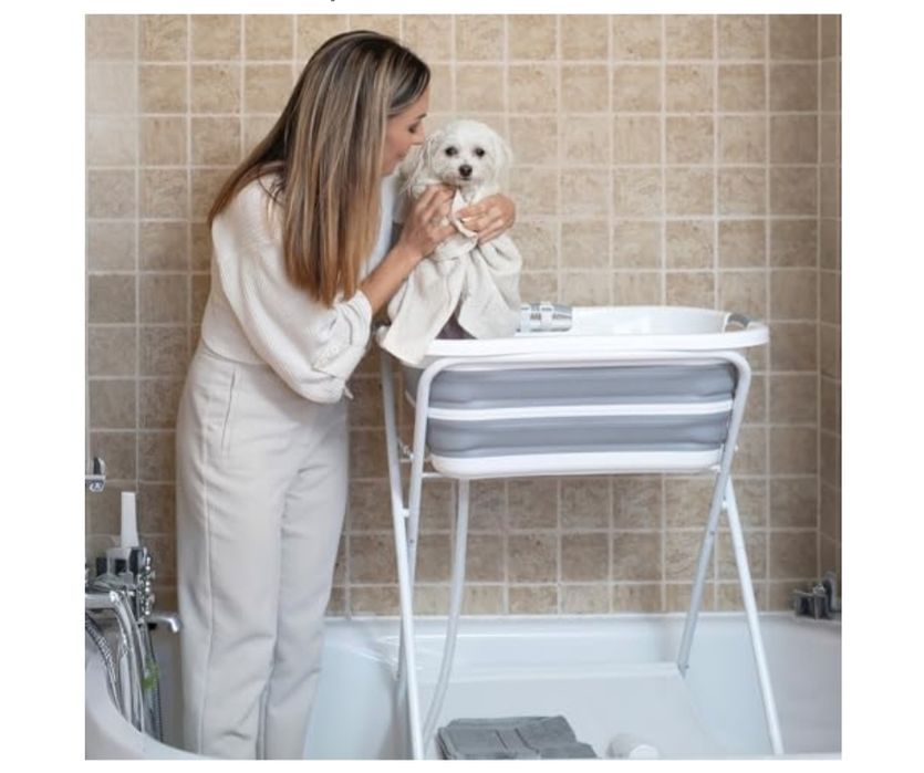 Przenośna składana wanna do mycia dla zwierząt