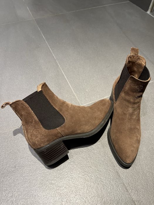 Botas camuça senhora