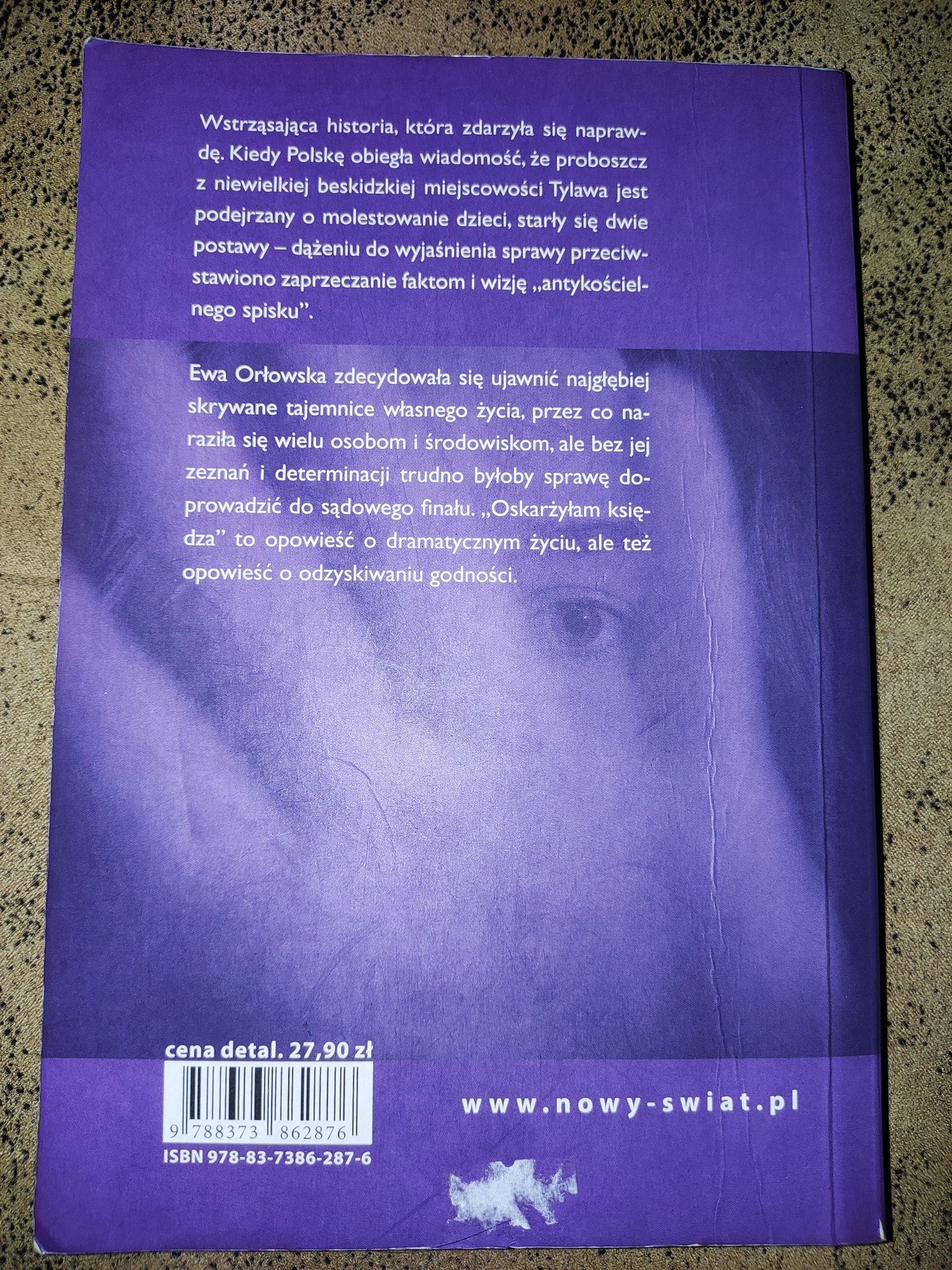 Książka "Oskarżyłam księdza" Aldona Regulska, Adam Klonowski