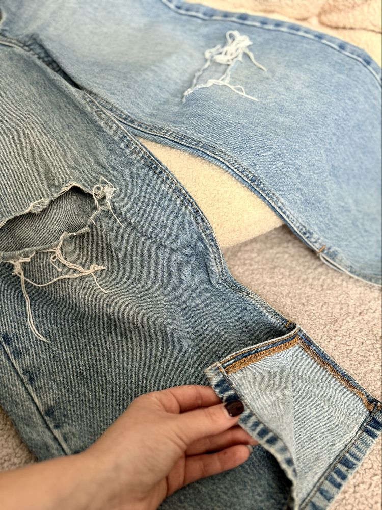 Джинси палаццо Zara wide leg рвані 128-134