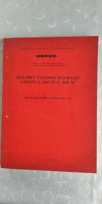 Katalog części Ursus C330M, C 335M oryginał 1988
