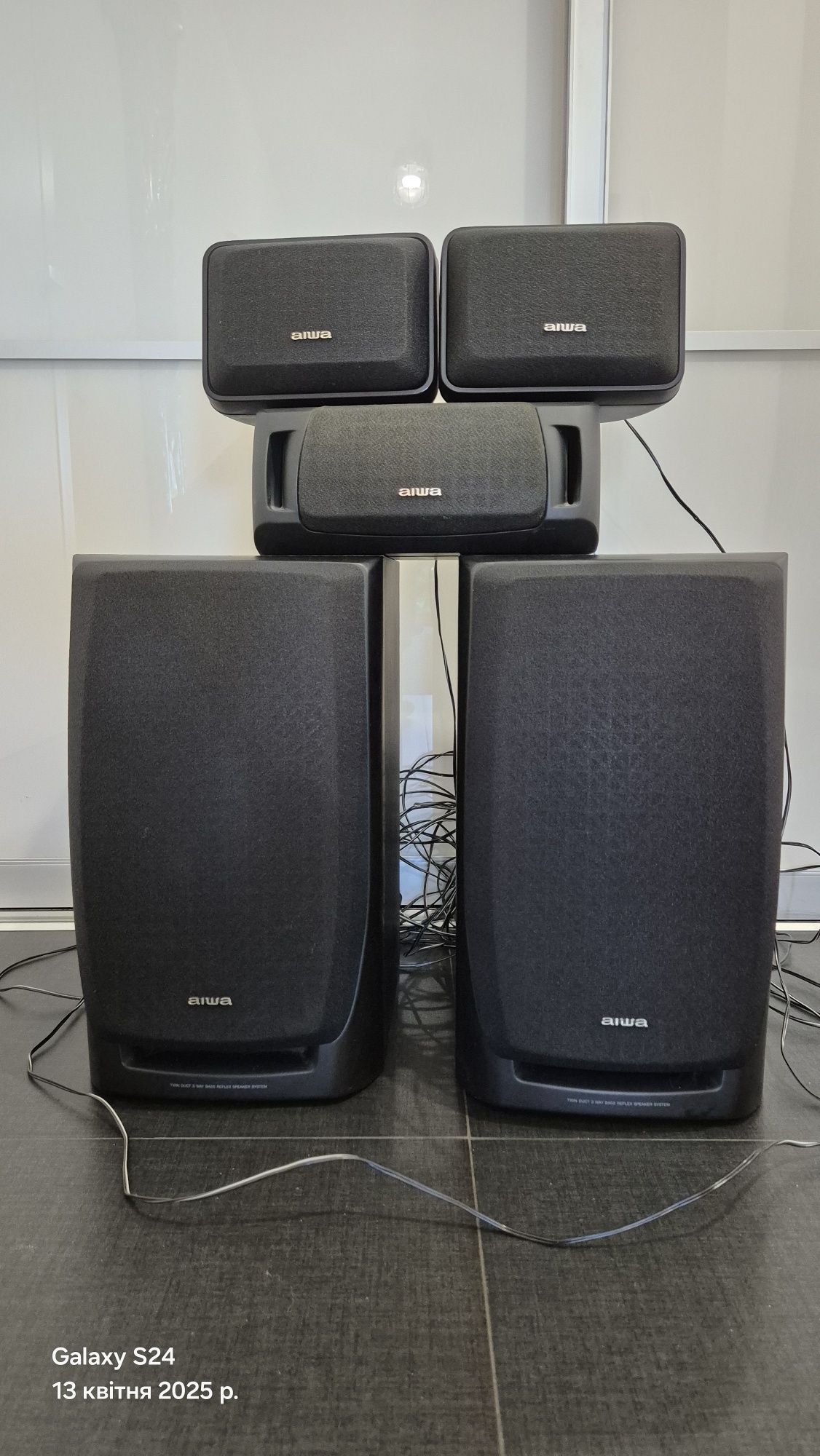 Акустична система AIWA. 5 колонок.