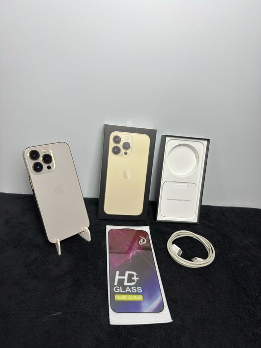 iPhone 13 Pro|Gold|100%|Super Stan|Zestaw