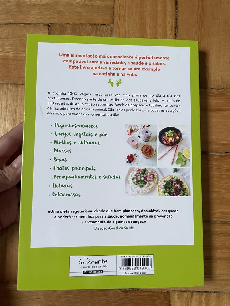 Livro Cozinha 100% vegetal e saudável