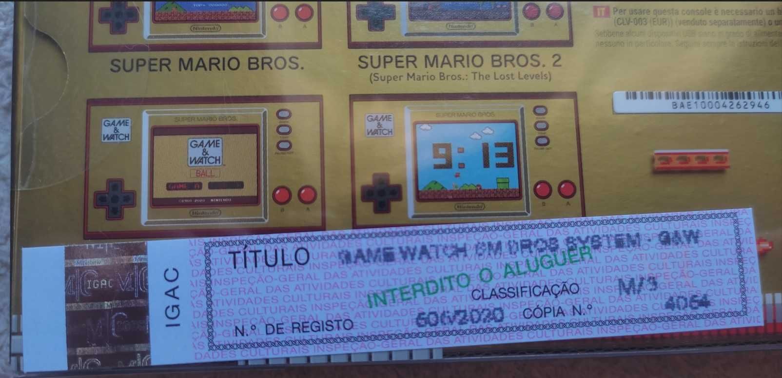 Nintendo Game & Watch Super Mario Bros - Consola  nova . SELADA