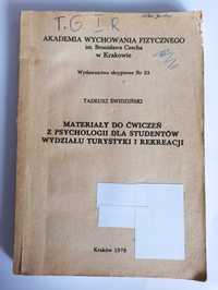 Materiały do ćwiczeń z psychologii dla studentów AWF