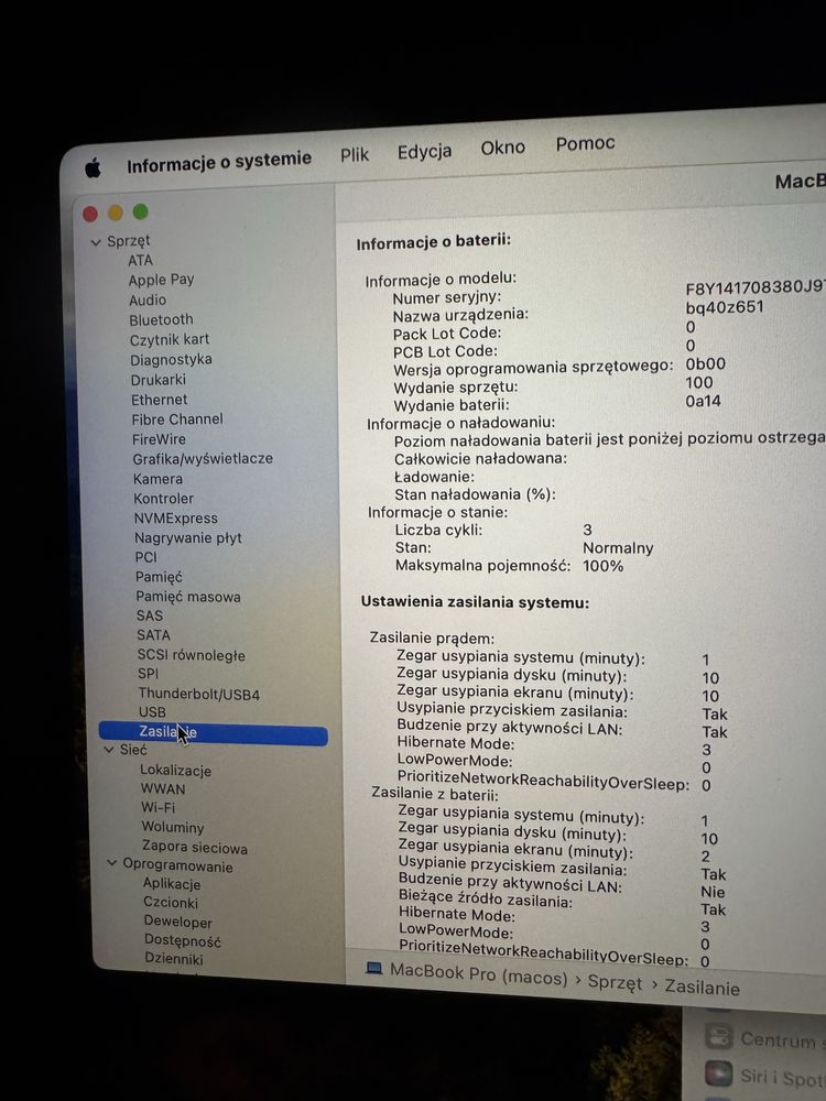 MacBook Pro 16 M1 32GB/512SSD/3 Cykli/Space Gray