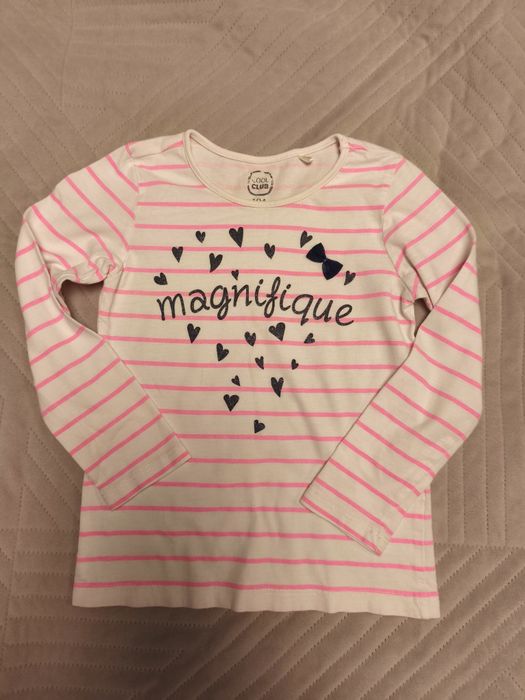 Zestaw ubrań: 2 sukienki, tunika i bluzka, rozmiar 104