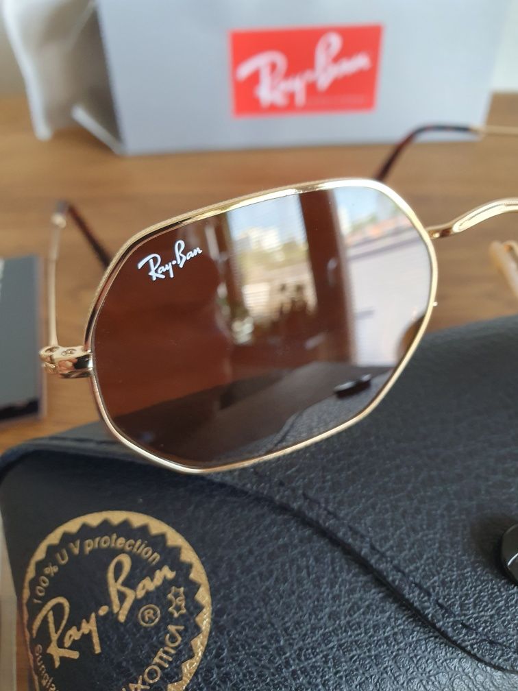 Ray-Ban RB3556N Octagonal Okulary przeciwsłoneczne Oryginał