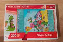 Puzzle edukacyjne Mapa Europy 200 elementów