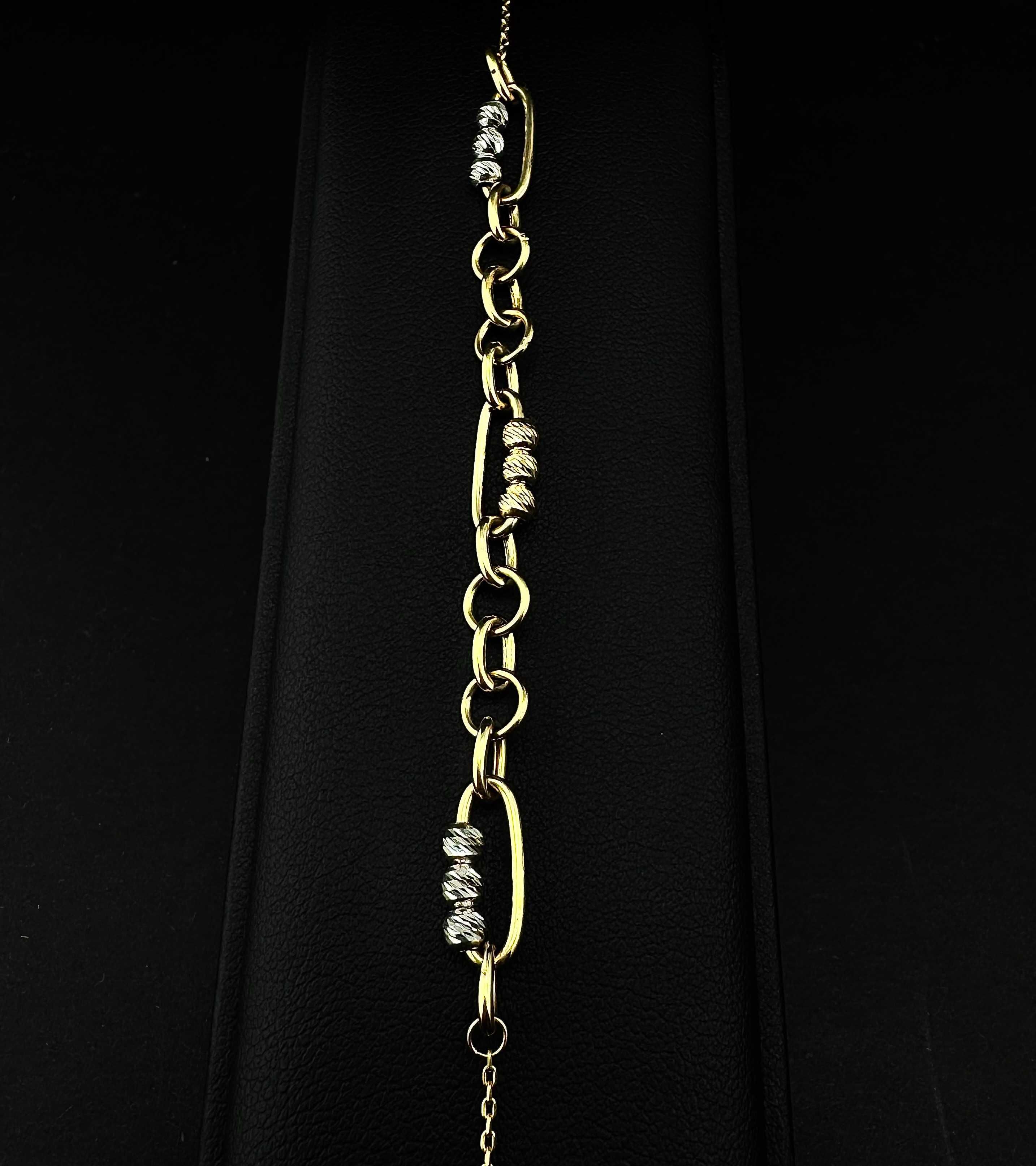 Zjawiskowa złota bransoletka 2,74g PR.585 14K dł. 15cm