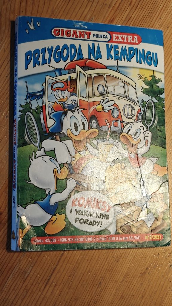 Przygoda na kempingu Donald Gigant Komiks Extra